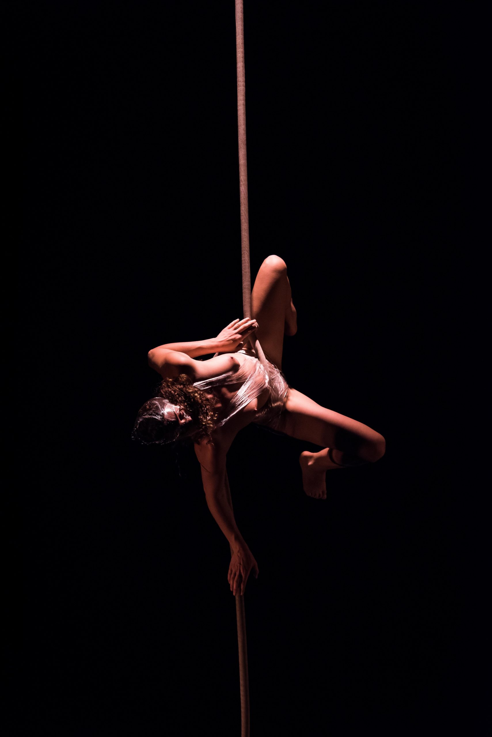 Neerpelt, Belgique, le 30 mai 2018. Laura Murphy présente Contra dans le cadre des preselections de Circus Next Platform 