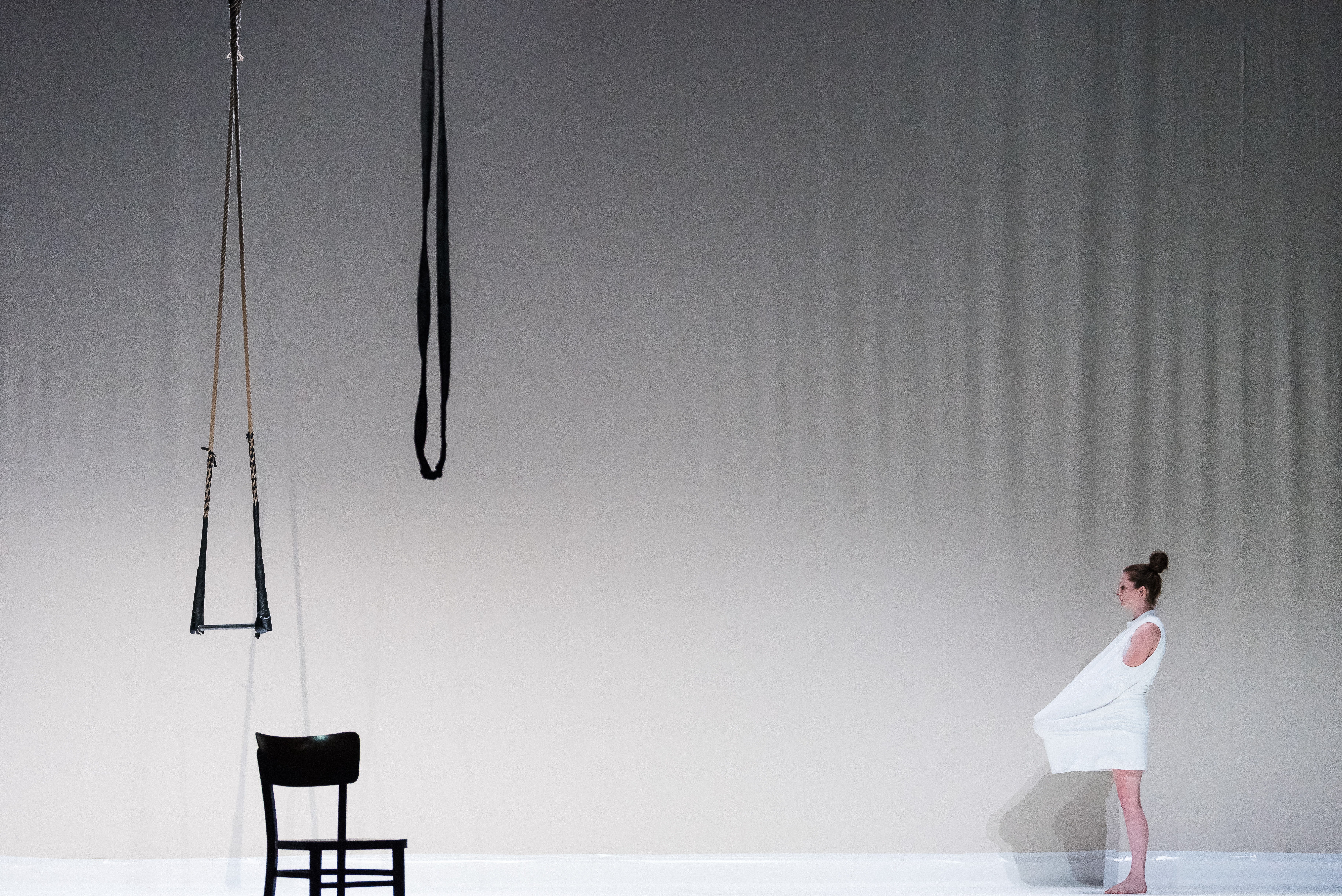 Neerpelt, Belgique, le 31 mai 2018. Eliška Brtnická présente Opticon dans le cadre des preselections de Circus Next Platform.