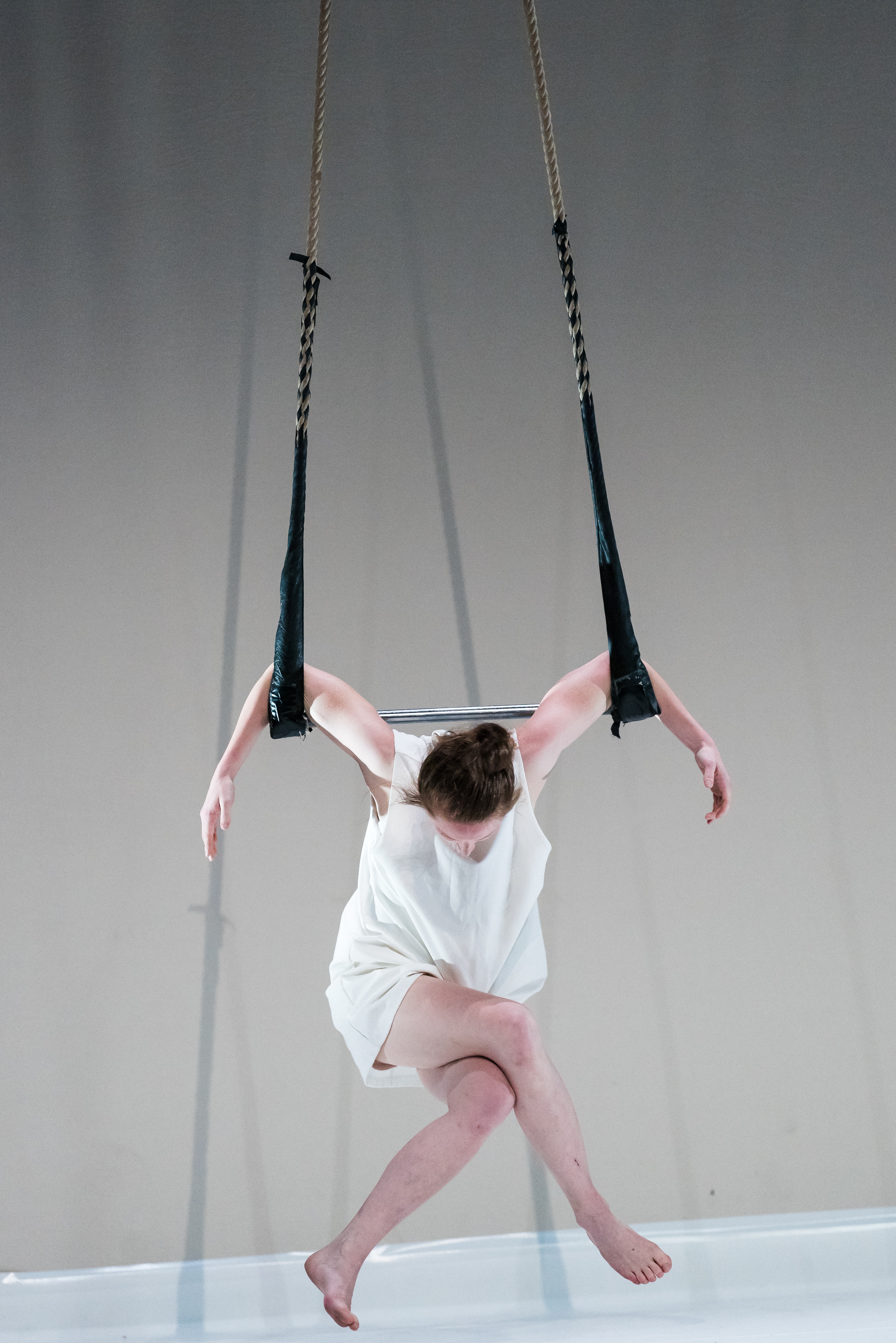 Neerpelt, Belgique, le 31 mai 2018. Eliška Brtnická présente Opticon dans le cadre des preselections de Circus Next Platform.