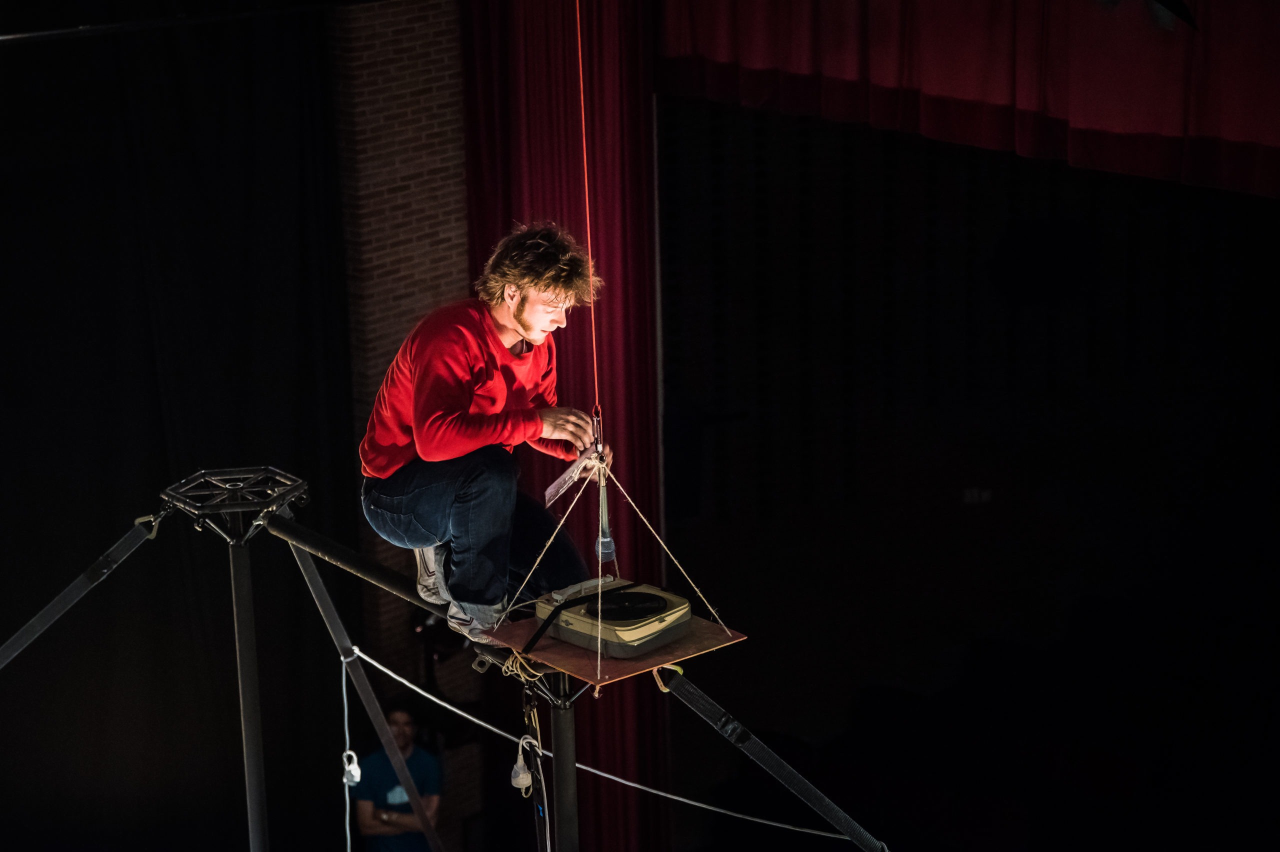 Neerpelt, Belgique, le 30 mai 2018. Monki Business présente Static dans le cadre des preselections de Circus Next Platform.