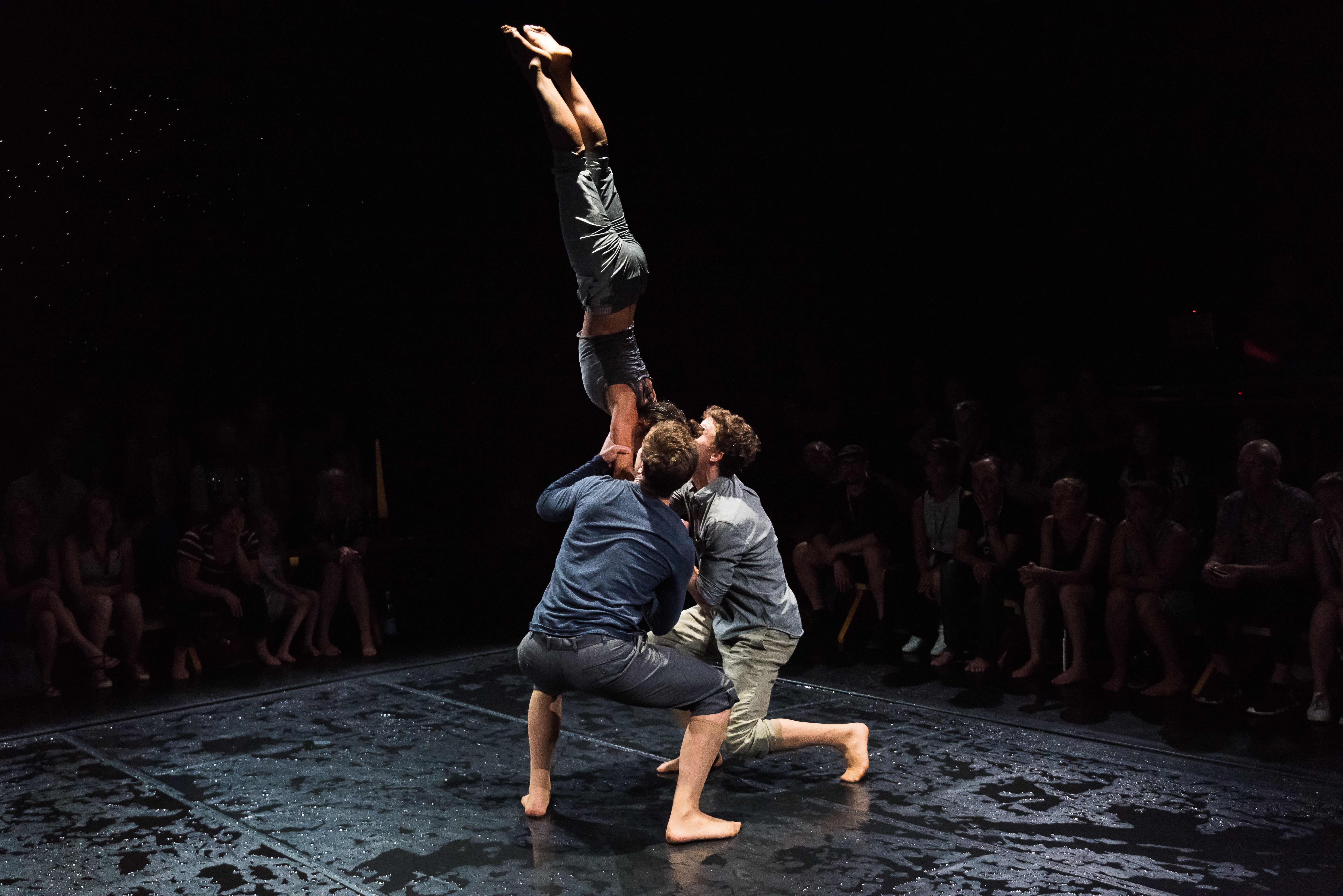 Neerpelt, Belgique, le 30 mai 2018. Familiar Faces présentent Surface (titre provisoire) dans le cadre des preselections de Circus Next Platform.